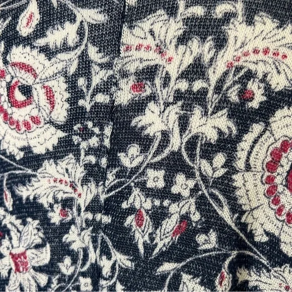 Abercrombie & Fitch Open Front Cardigan Sweater Lightweight Knit Floral One Size - Picture 8 of 11